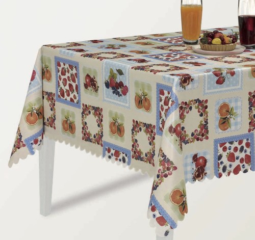 Cerata w rolce FLO-1694-02 owocowy patchwork z błękitem – widok produktu