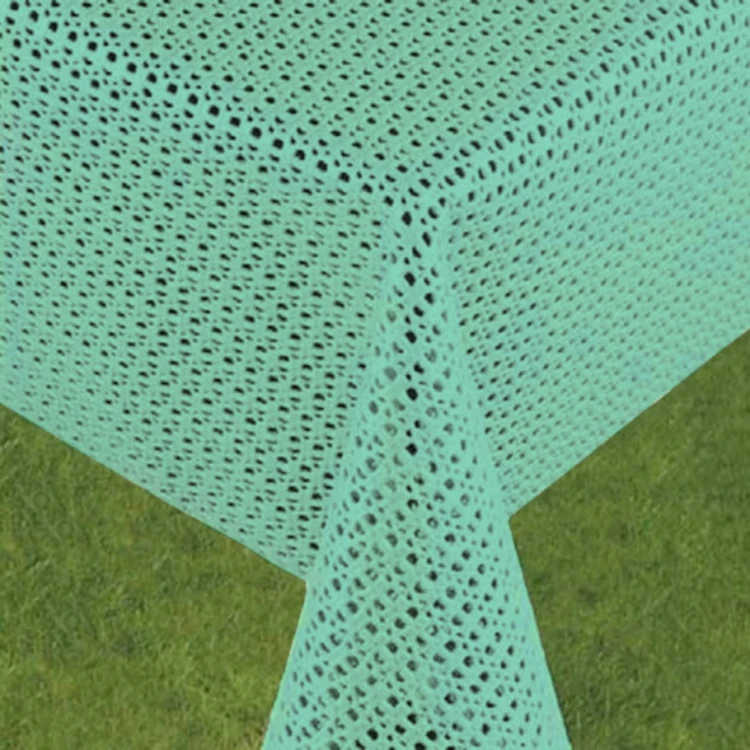 Obrus ogrodowy RUSTIKAL bez frędzli, miętowy, 125 × 155 cm – drugi widok