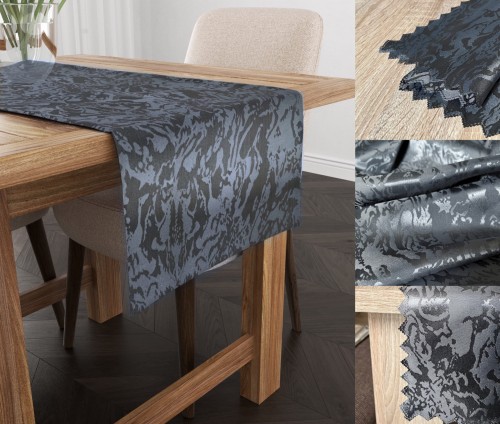 Antracytowy bieżnik plamoodporny we wzór marmurka – widok całości