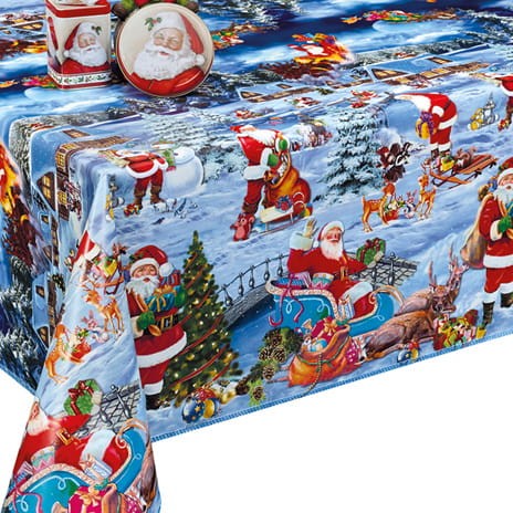 Cerata w rolce DEK-25C Mikołaje w zimowej krainie – aranżacja stołu