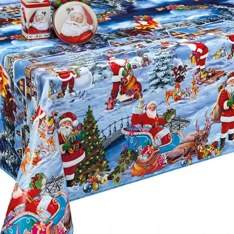 Cerata w rolce DEK-25C Mikołaje w zimowej krainie – aranżacja stołu