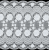 Koronka Dia Lace biała L-512 eleganckie róże i ornamenty – zbliżenie wzoru