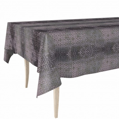 Cerata w rolce FLO-1677-02 szaro-fioletowe geometryczne kwiaty – aranżacja stołu