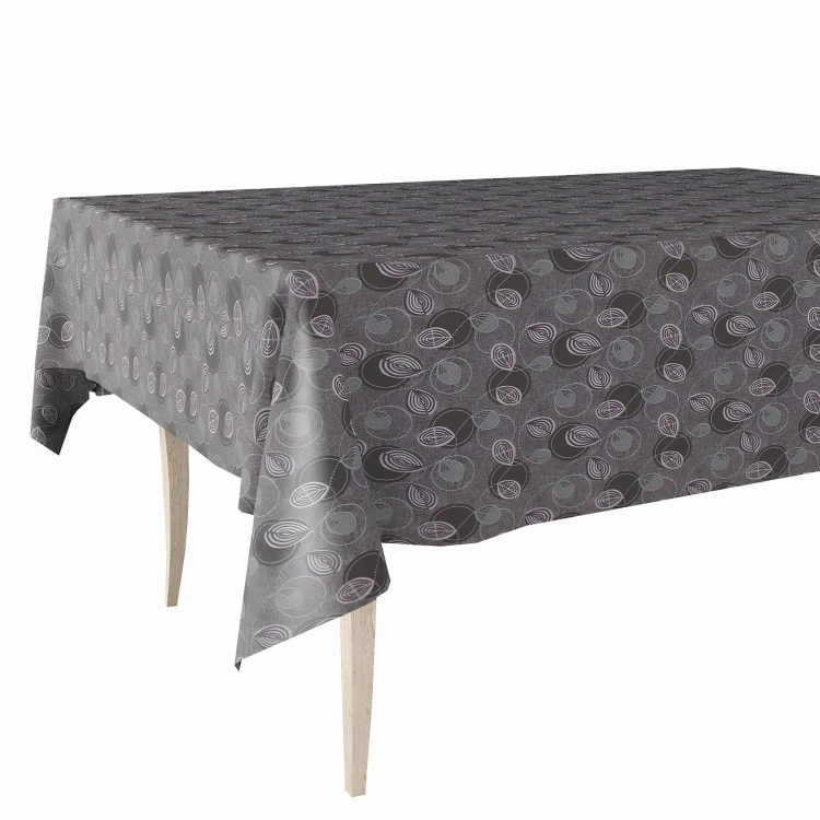 Cerata w rolce FLO-1257-03 szare okręgi i spirale – aranżacja stołu
