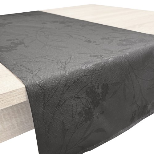 Bieżnik dekoracyjny Chic &amp; Simple 40 × 160 cm (szary gałązka) – widok całości
