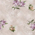 Cerata w rolce FLO-1766-04 liliowe kwiaty i ornamenty – zbliżenie wzoru