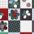 Cerata w rolce FLO-1763-01 kolorowy patchwork z kwiatami – zbliżenie wzoru