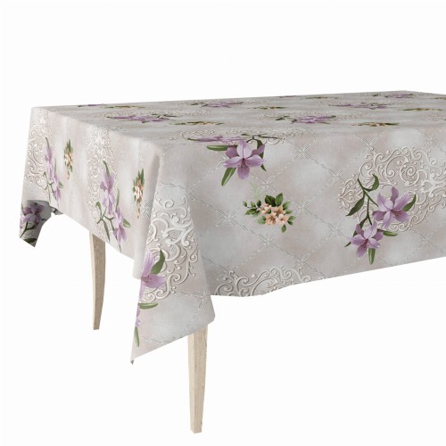 Cerata w rolce FLO-1766-04 liliowe kwiaty i ornamenty – widok produktu