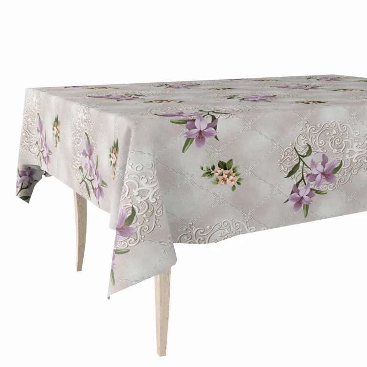 Cerata w rolce FLO-1766-04 liliowe kwiaty i ornamenty – widok produktu