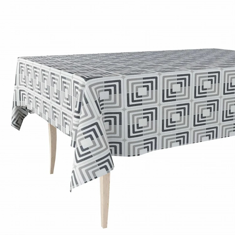 Cerata w rolce FLO-1712-04 szaro-czarne retro kwadraty – widok produktu