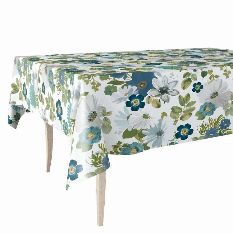 Cerata w rolce MOD-6348-01 niebieskie i turkusowe kwiaty – widok produktu