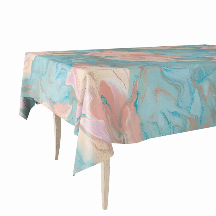 Obrus z ceraty – pastelowy piaskowiec