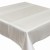 Biały obrus dekoracyjny ORIENT 80 × 80 cm w pasy – widok całości