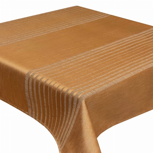 Obrus dekoracyjny ORIENT 80 × 80 cm w odcieniach starego złota i brązu – widok całości