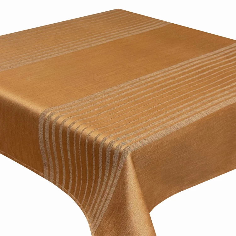 Obrus dekoracyjny ORIENT 80 × 80 cm w odcieniach starego złota i brązu – widok całości