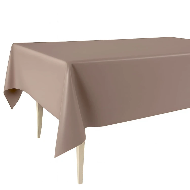 Cerata w rolce FLO-1101-05 gładka beżowa – aranżacja na stole