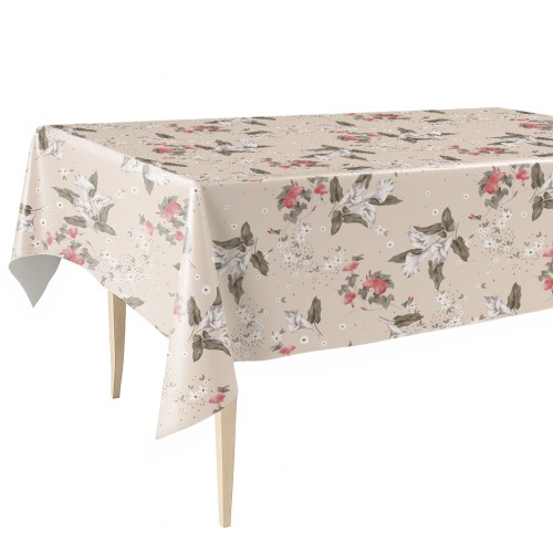 Cerata w rolce FLO-1807-02 – białe kalie z czerwienią, widok produktu