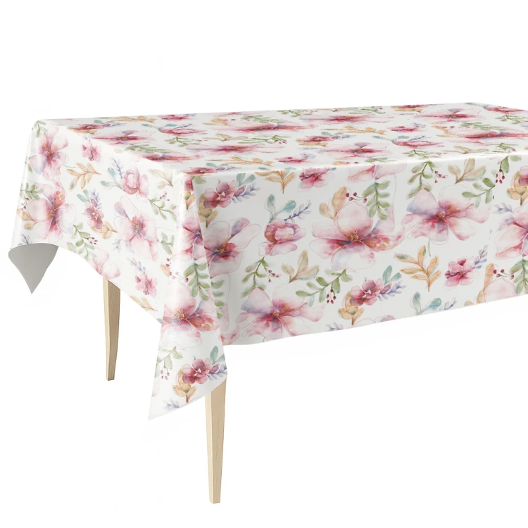 Cerata w rolce MOD-6387-01 – akwarelowe różowe magnolie na białym tle