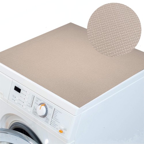 Beżowa osłona na pralkę 60 × 60 cm – widok i detal materiału