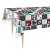 Cerata w rolce FLO-1763-01 kolorowy patchwork z kwiatami – aranżacja na stole