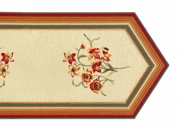Bieżnik Salsa 40 × 140 cm kwiaty, żółte tło – drugi widok