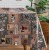Cerata w rolce FLO-1793-00 kawowy patchwork z filiżankami – detal motywu kawy