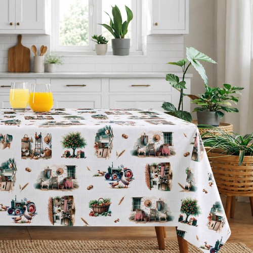Cerata w rolce FLO-1795-00 – akwarelowe scenki wiejskiego życia, aranżacja kuchenna