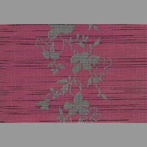 Zestaw dwóch różowo-bordowych podkładek stołowych MIAMI w kwiaty, 31 × 42 cm – trzeci widok