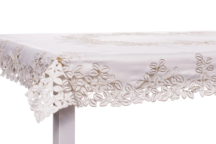 Obrus haftowany ELEGANT F5-1241 (ecru) – widok całości