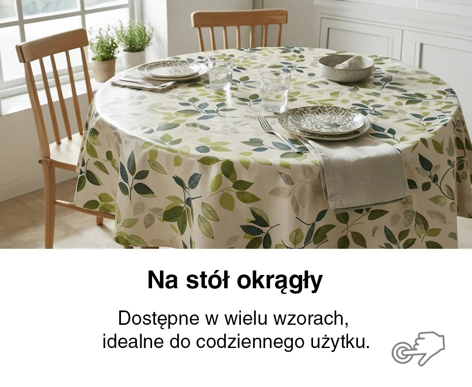 Na stół okrągły - produkty TekstyliaDomowe.pl